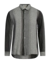 Crossley Man Shirt Lead Size Xl Linen In Gray