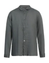 Crossley Man Shirt Lead Size Xl Linen In Grey