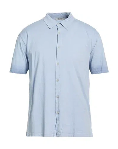 Crossley Man Shirt Light Blue Size Xl Cotton