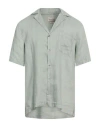 Crossley Man Shirt Light Green Size 3xl Linen