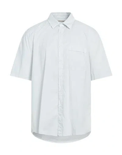 Crossley Man Shirt Light Grey Size Xl Cotton, Elastane In White
