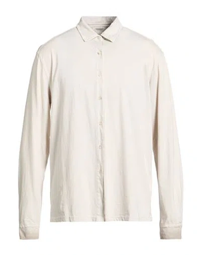 Crossley Man Shirt Light Grey Size Xxl Cotton In Gray