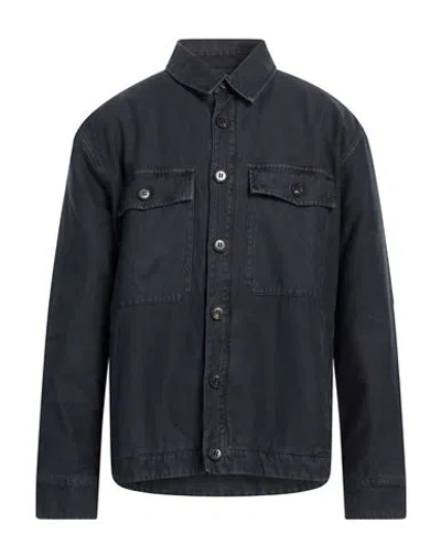 Crossley Man Shirt Midnight Blue Size L Cotton
