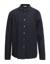 Crossley Man Shirt Midnight Blue Size L Linen
