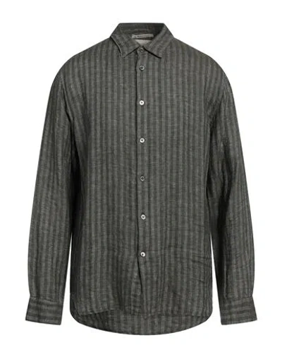 Crossley Man Shirt Military Green Size Xl Linen