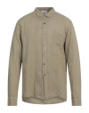 Crossley Man Shirt Military Green Size L Linen