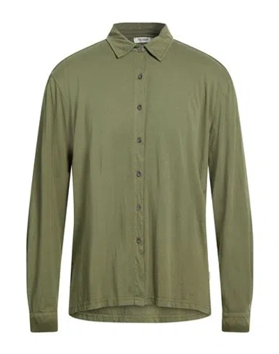 Crossley Man Shirt Military Green Size Xxl Cotton