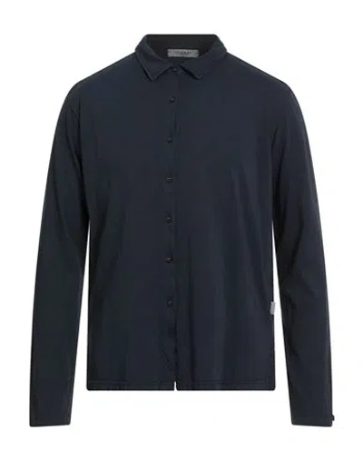Crossley Man Shirt Navy Size L Cotton In Blue