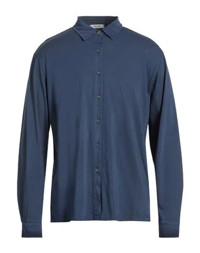 Crossley Man Shirt Navy Size Xxl Cotton In Blue