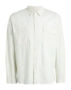 Crossley Man Shirt Off White Size L Cotton, Elastane