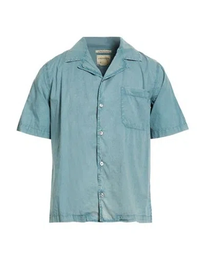 Crossley Man Shirt Pastel Blue Size Xxl Cotton