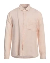 Crossley Man Shirt Sand Size M Linen In Beige