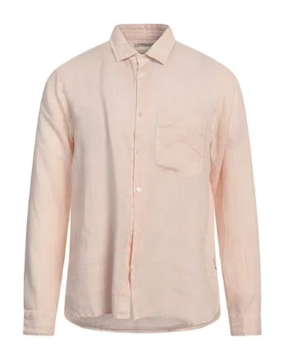 Crossley Man Shirt Sand Size M Linen In Beige