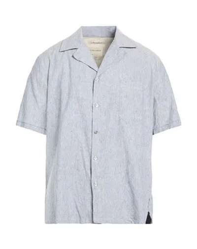 Crossley Man Shirt Sky Blue Size Xl Linen, Cotton