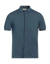 Crossley Man Shirt Slate Blue Size M Cotton