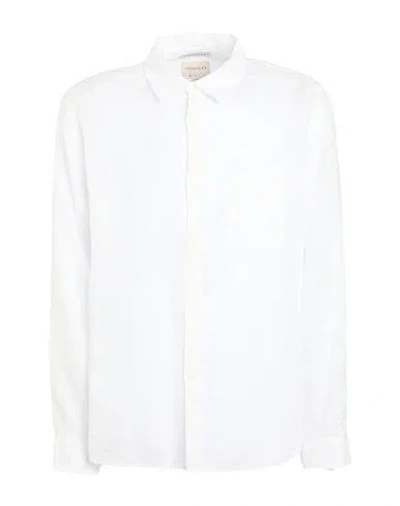 Crossley Man Shirt White Size 3xl Linen