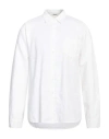 Crossley Man Shirt White Size L Linen, Viscose