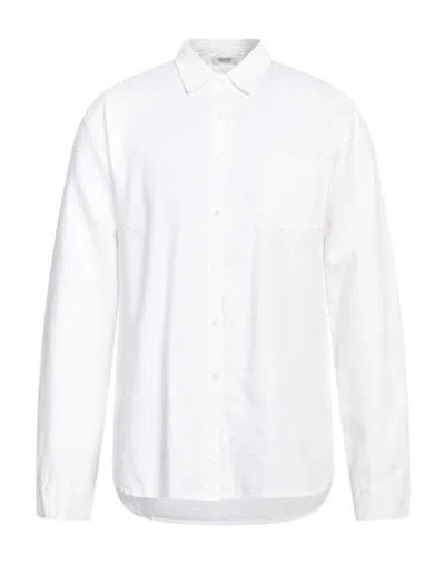 Crossley Man Shirt White Size L Linen, Viscose