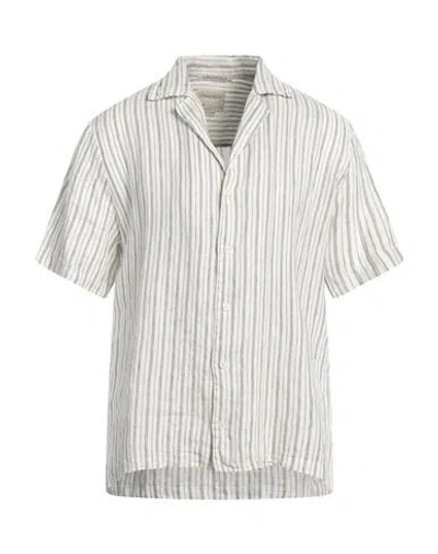 Crossley Man Shirt White Size Xl Linen