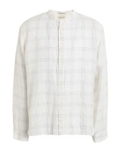 Crossley Man Shirt White Size Xl Linen