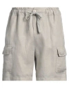 Crossley Man Shorts & Bermuda Shorts Beige Size L Linen