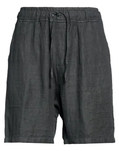 Crossley Man Shorts & Bermuda Shorts Charcoal Size M Linen In Grey