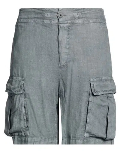 Crossley Man Shorts & Bermuda Shorts Charcoal Size Xl Linen In Gray