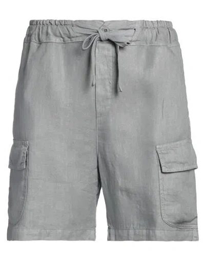 Crossley Man Shorts & Bermuda Shorts Grey Size M Linen