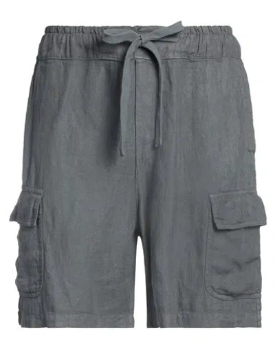 Crossley Man Shorts & Bermuda Shorts Lead Size L Linen In Grey
