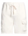 Crossley Man Shorts & Bermuda Shorts Off White Size L Linen