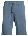 Crossley Man Shorts & Bermuda Shorts Slate Blue Size Xxl Cotton