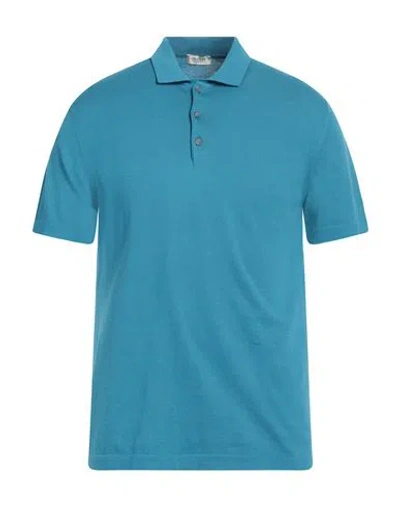 Crossley Man Sweater Azure Size L Cotton In Blue