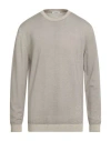 Crossley Man Sweater Beige Size Xxl Virgin Wool In Gray