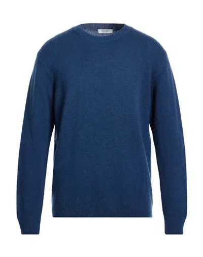 Crossley Man Sweater Blue Size Xl Wool, Cashmere