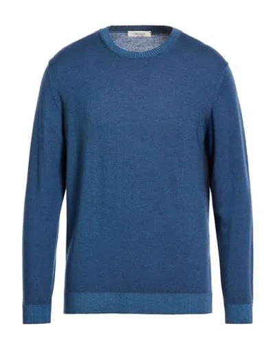 CROSSLEY CROSSLEY MAN SWEATER BLUE SIZE XXL VIRGIN WOOL