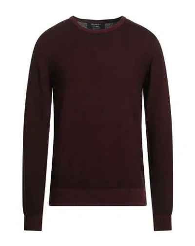 Crossley Man Sweater Burgundy Size Xl Cashmere In Red