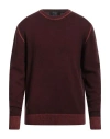 Crossley Man Sweater Burgundy Size Xl Cashmere In Red
