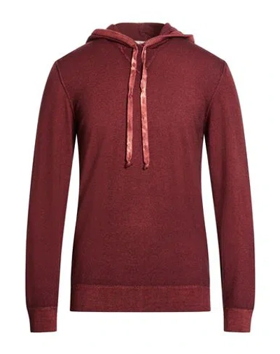 Crossley Man Sweater Burgundy Size Xl Virgin Wool In Red