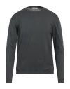 Crossley Man Sweater Charcoal Size L Cotton In Grey