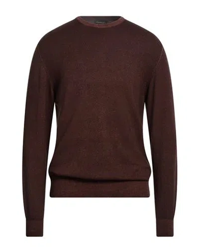 Crossley Man Sweater Chocolate Brown Size 3xl Cashmere