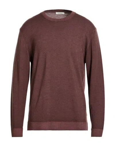 Crossley Man T-shirt Chocolate Brown Size 3xl Virgin Wool In Multi