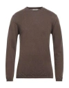 Crossley Man Sweater Cocoa Size Xl Virgin Wool In Brown