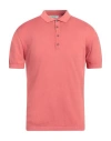 Crossley Man Sweater Coral Size Xl Cotton In Red