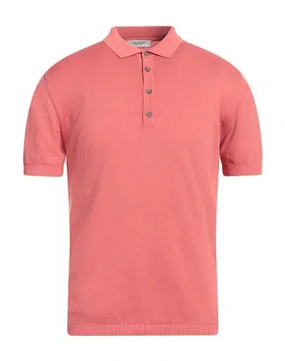 Crossley Man Sweater Coral Size Xl Cotton In Red