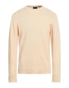 Crossley Man Sweater Cream Size 3xl Cashmere In Neutral
