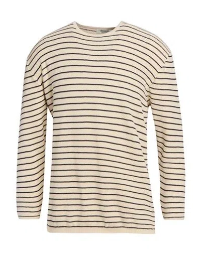 Crossley Man Sweater Cream Size Xl Cotton In White