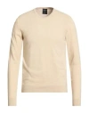 Crossley Man Sweater Cream Size Xxl Cashmere In Neutral