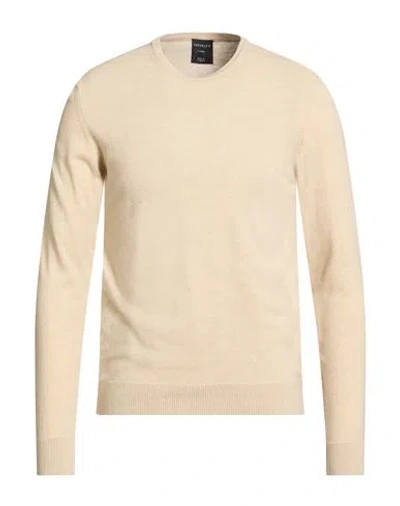 Crossley Man Sweater Cream Size Xxl Cashmere In Neutral