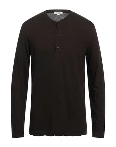 Crossley Man Sweater Dark Brown Size M Cotton, Cashmere