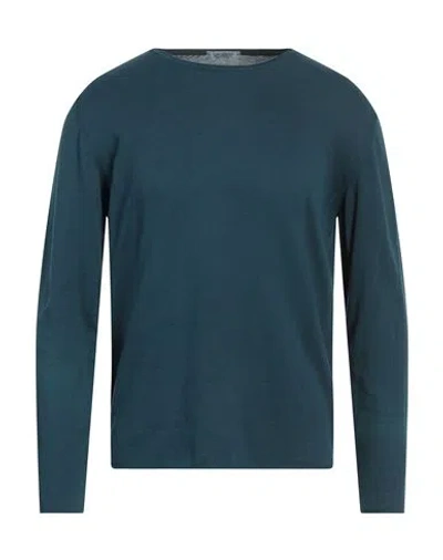 Crossley Man Sweater Deep Teal Size L Cotton In Green